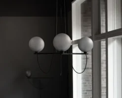 3 GLOBE CHANDELIER
