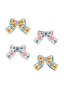 4 Pack Bow Hair Clips