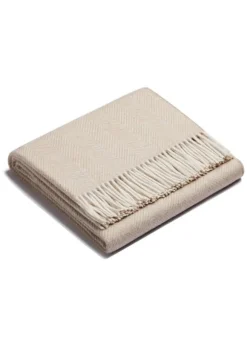 Alpaca Herringbone Throw