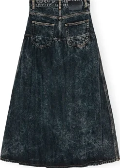 Light Denim Long Skirt