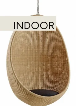 Nanna Ditzel Hanging Egg Chair Rattan - Indendørs model