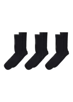 3-pack Fine Wool Rib Socks