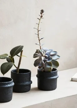 Rote cement pot