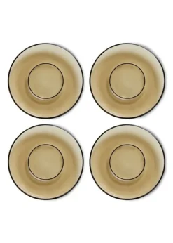 70's Glassware - Saucers (Set Of 4)