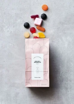 Sweets, wine gum & marshmallow